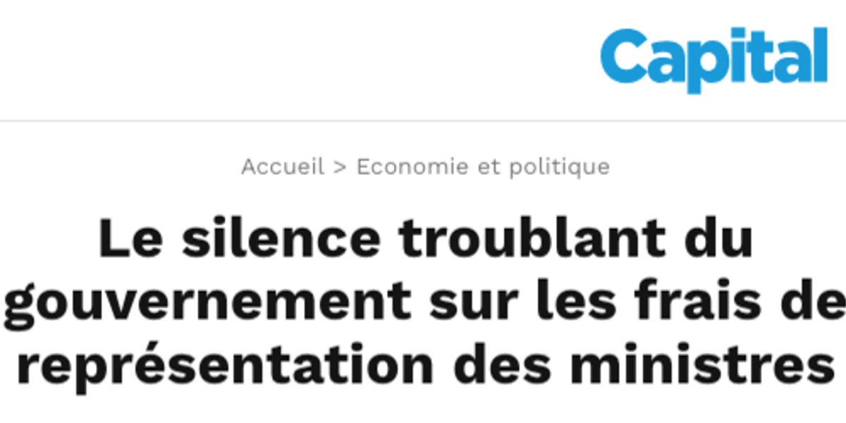 Par Barthélémy Philippe Journaliste politique Publié le 24/06/2020 à 18h35 & mis à jour le 09/12/2021 à 13h25 - Par Barthélémy Philippe Journaliste politique Publié le 24/06/2020 à 18h35 & mis à jour le 09/12/2021 à 13h25 Le silence troublant du gouvernement sur les frais de représentation des ministres