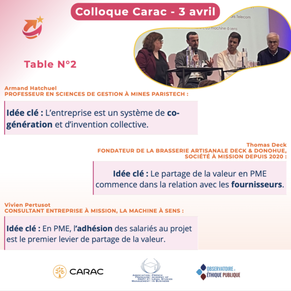 Restitution de la journée du 3 avril 2026  